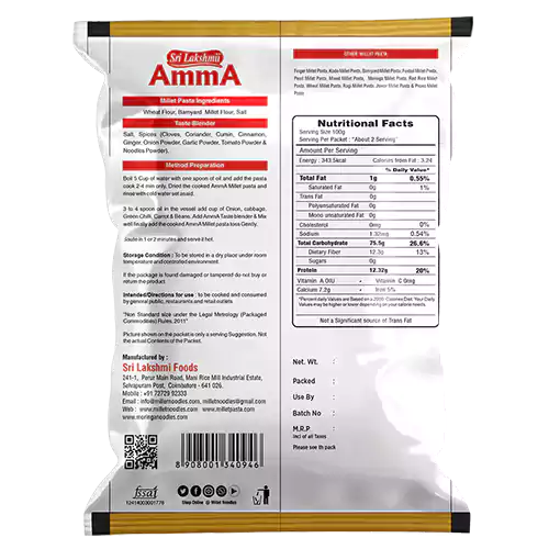 Barnyard Millet Pasta 175g - Image 2