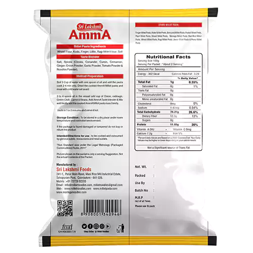 Mixed Millet Pasta 175g - Image 2