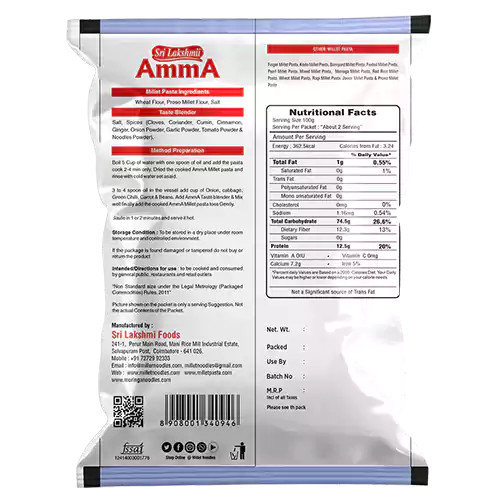 Proso Millet Pasta 175g - Image 2