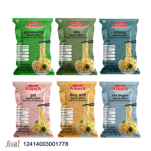 Millet Noodles Pack of 12 | Free Black Rice Noodles 175g - Image 2